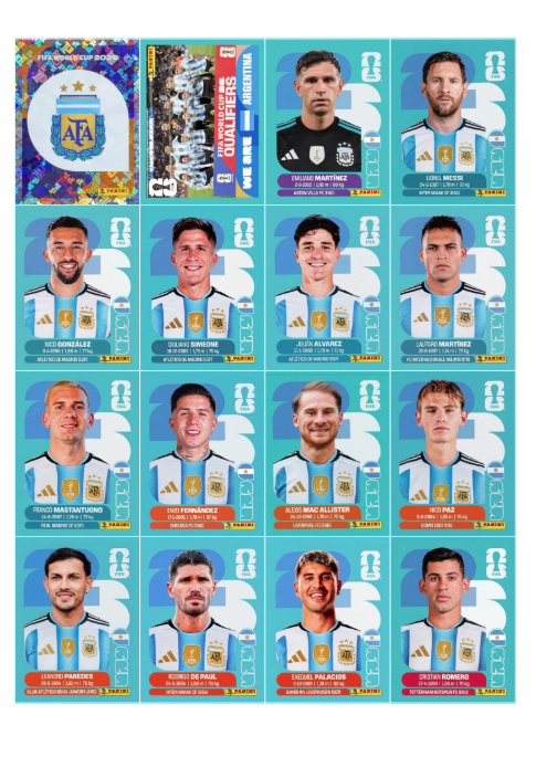Mostruário Argentina - Copa 2026