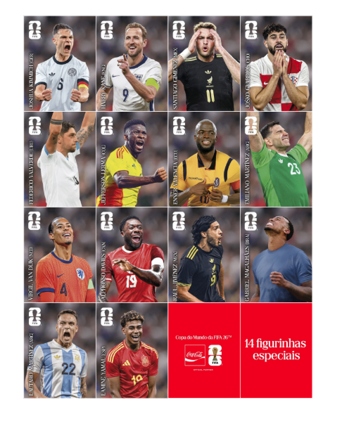 Mostruário Especiais Coca-Cola - Copa 2026