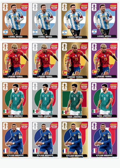 Mostruário Extra Stickers - Copa 2026