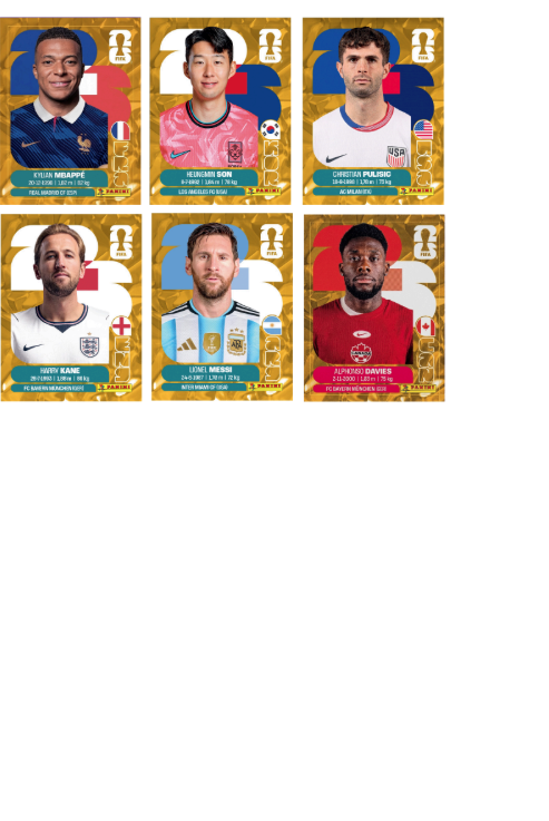 Mostruário Legends Ouro - Copa 2026