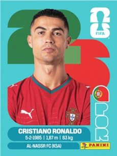 Figurinhas oficiais da seleção Portugal - Copa do Mundo 2026